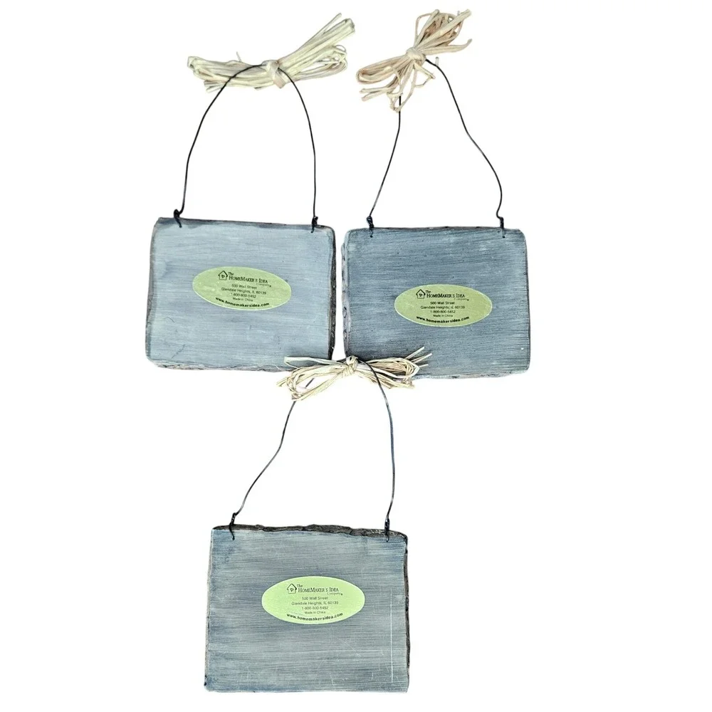 Homemaker's‎ Idea Company Rustic Wildlife Lodge Wall Art Set Moose Bear Fish 3pc